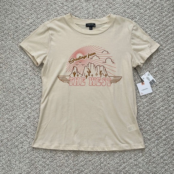 Originality Tops - Originality Dry Goods NWT western graphic print short sleeve tee shirt
